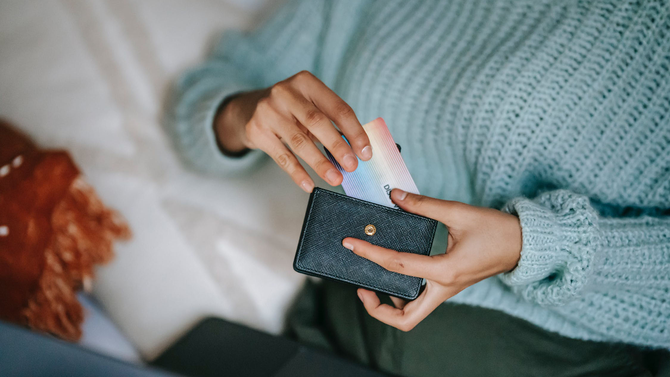 person making an electronic payment 