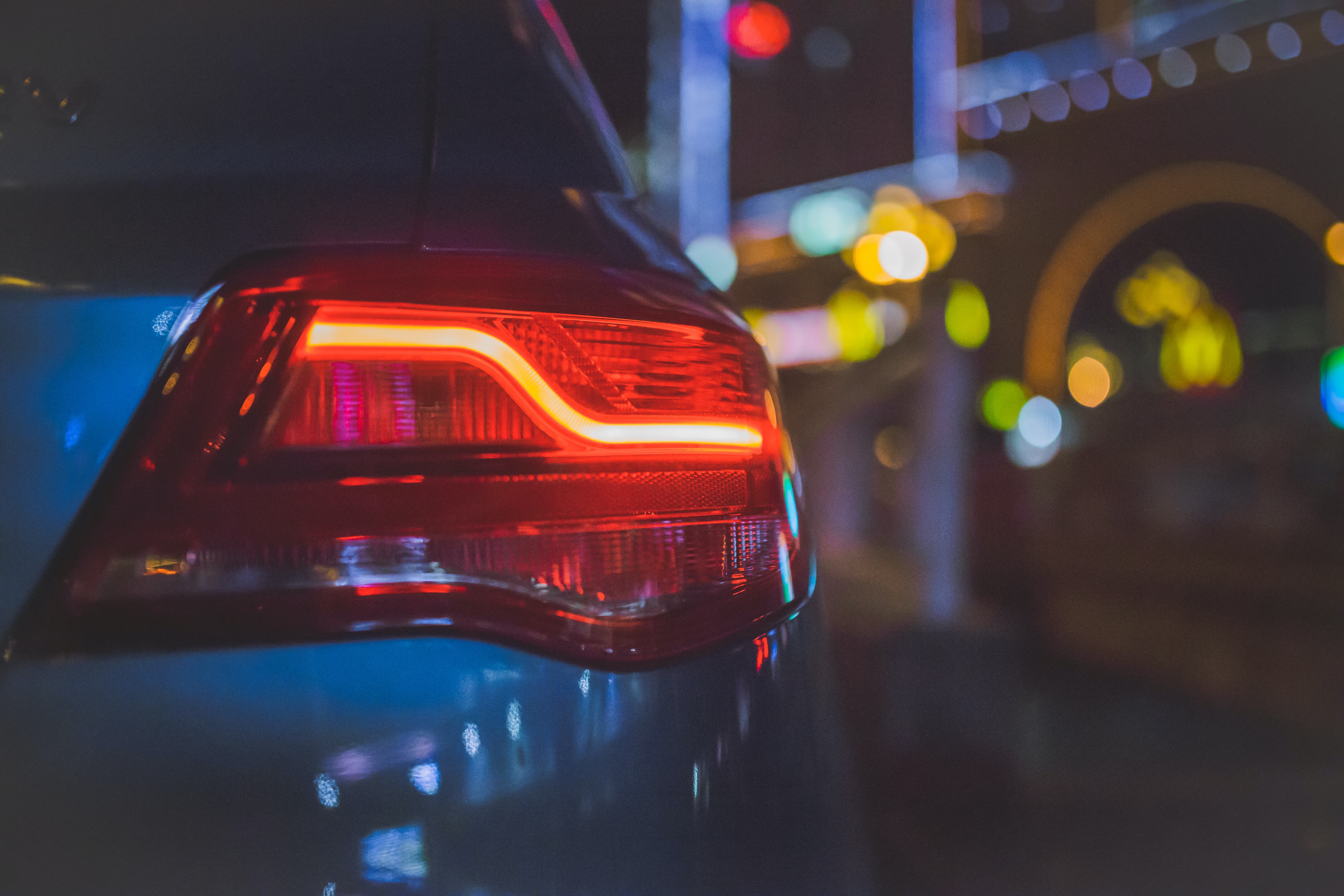 Rear tail light of a car