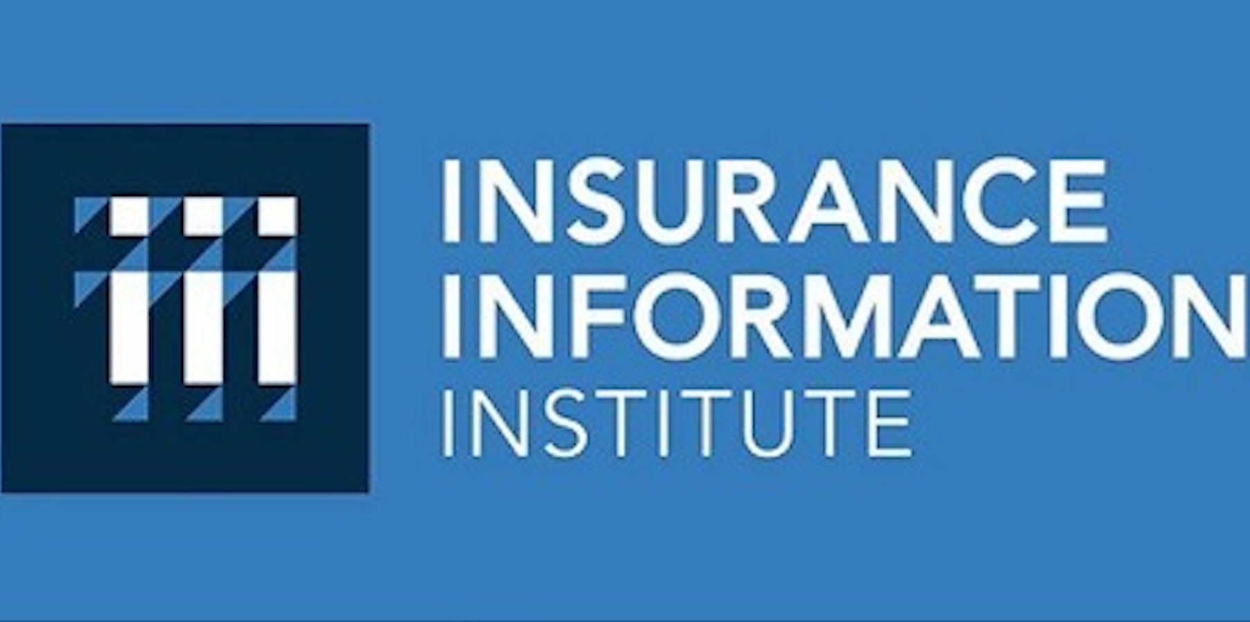 Text that reads Insurance Information Institute with a logo that shows three i's on a blue background