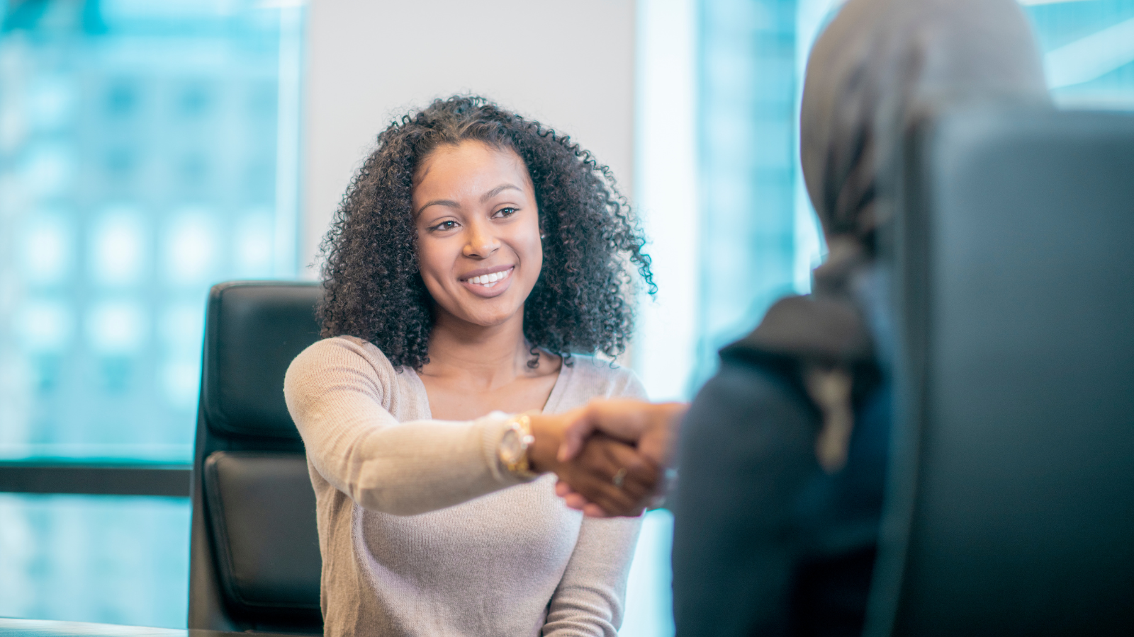 Handshake greeting