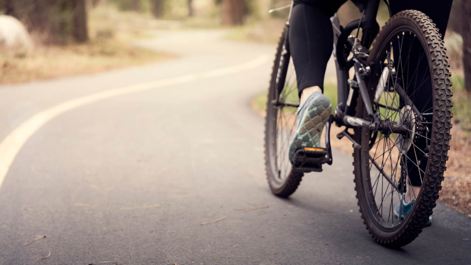 woman riding bike