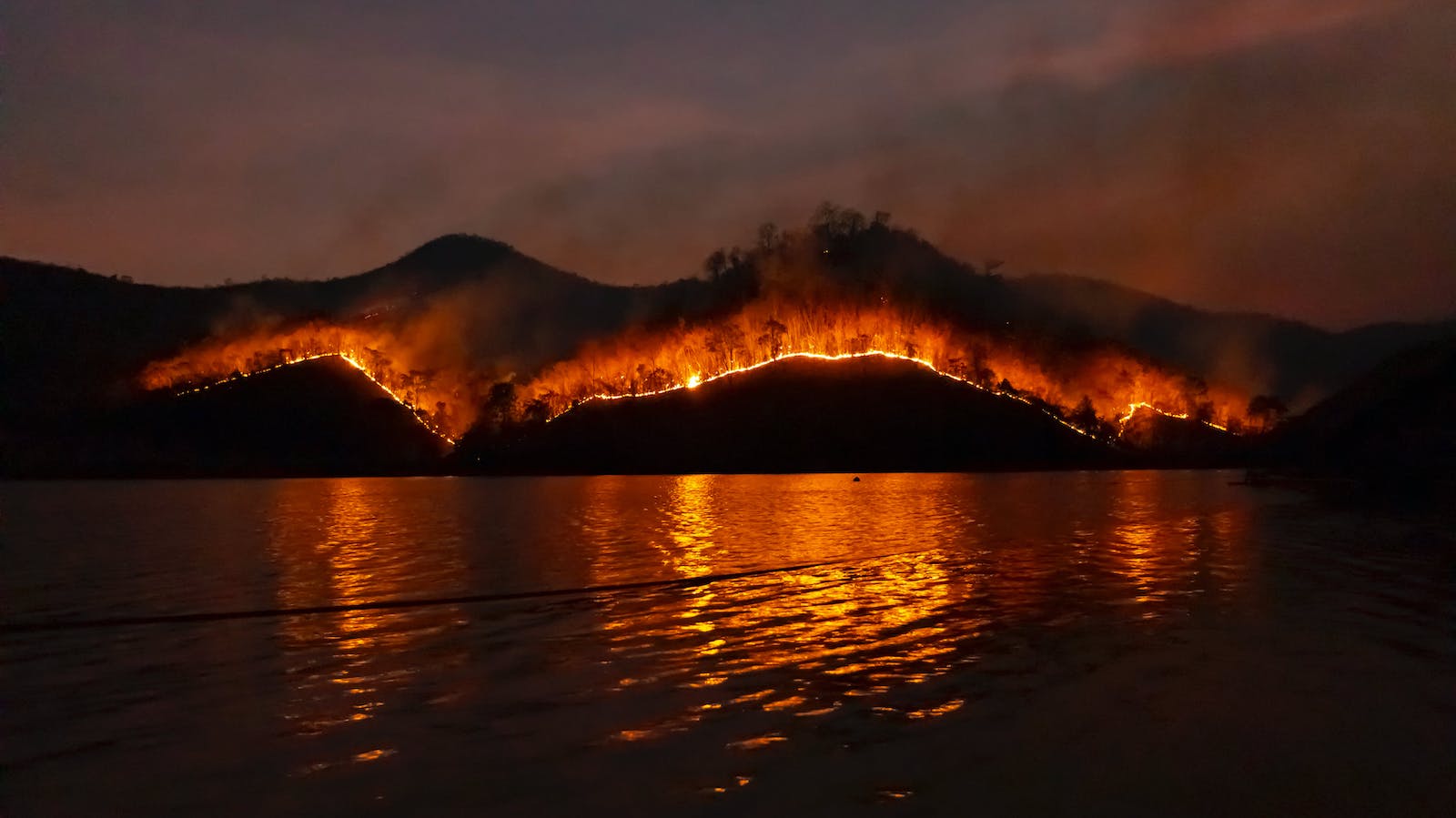 Photo of Wildfire on Mountain