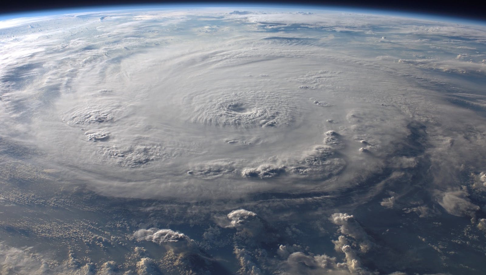 Photo of a hurricane from space