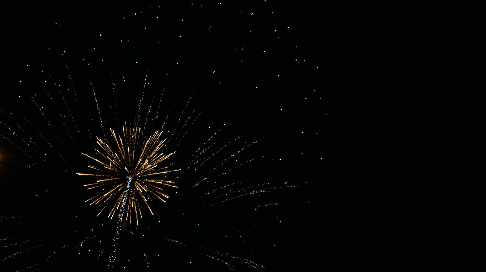 Fireworks Display at Night