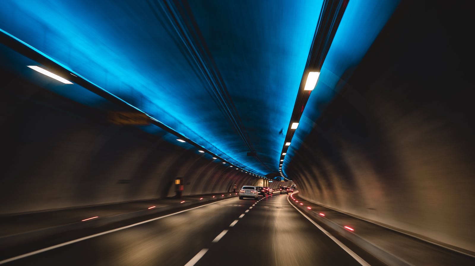 Cars in a tunnel