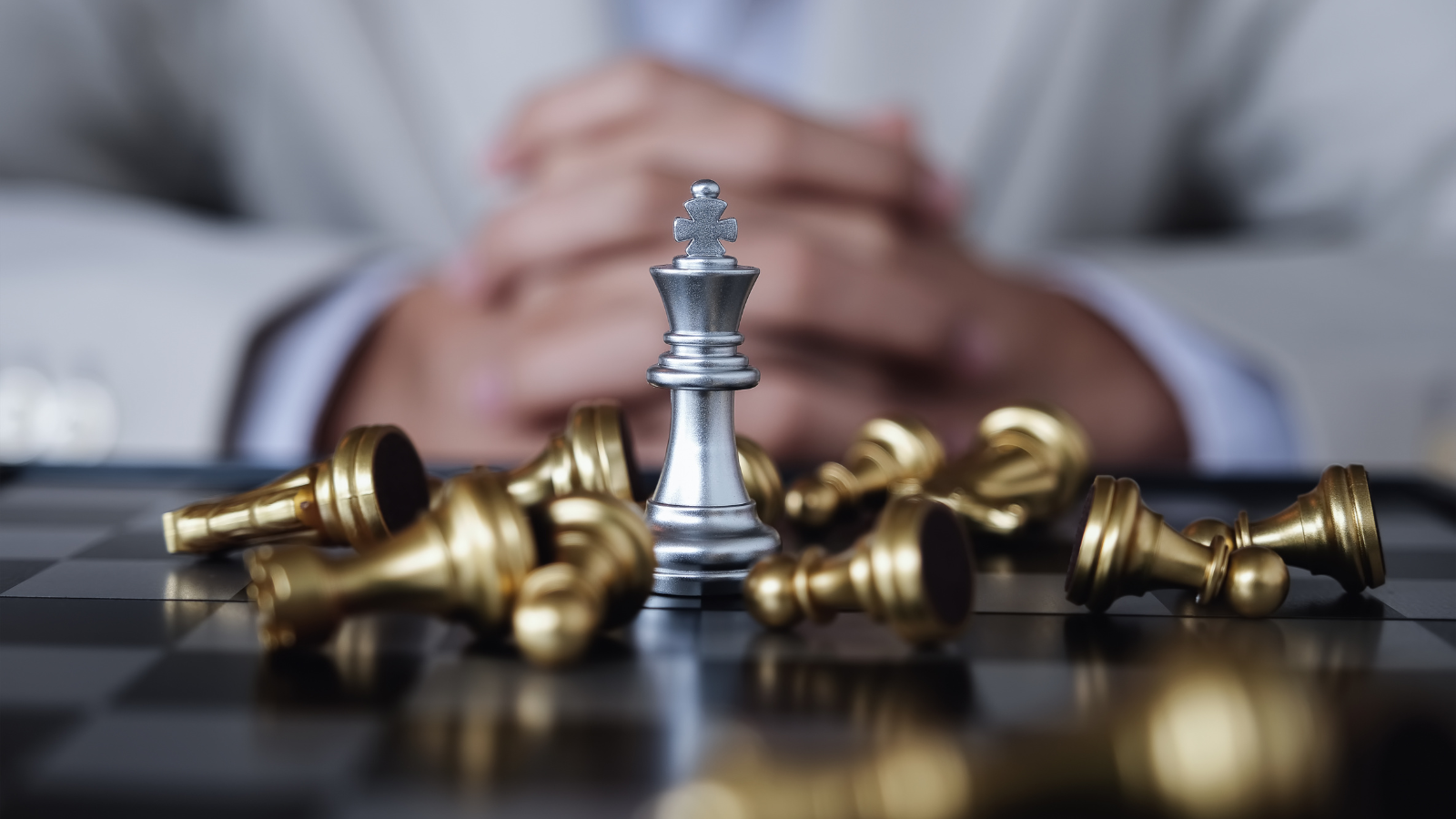 man playing chess