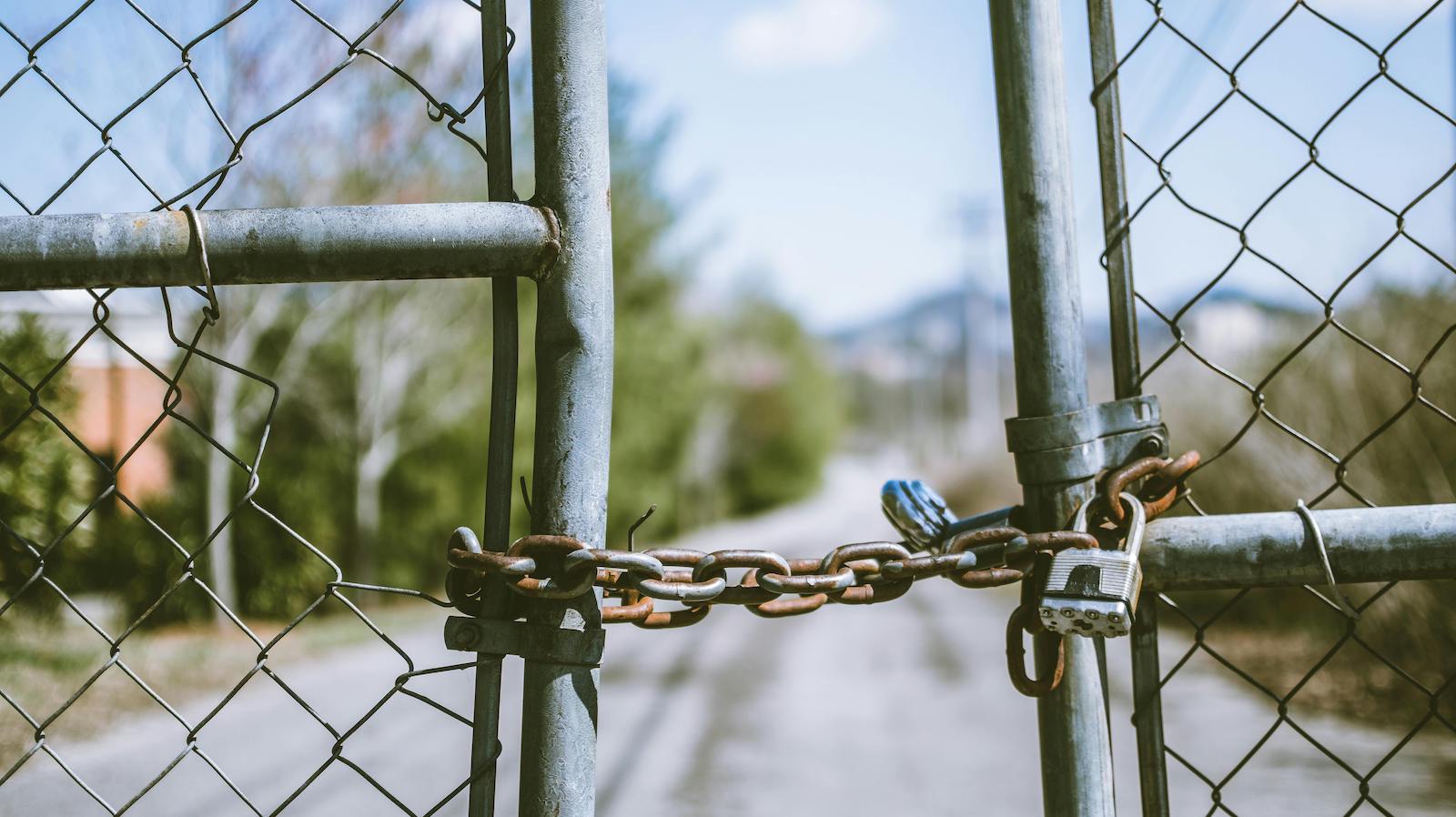 Cyclone Fence in Shallow Photography