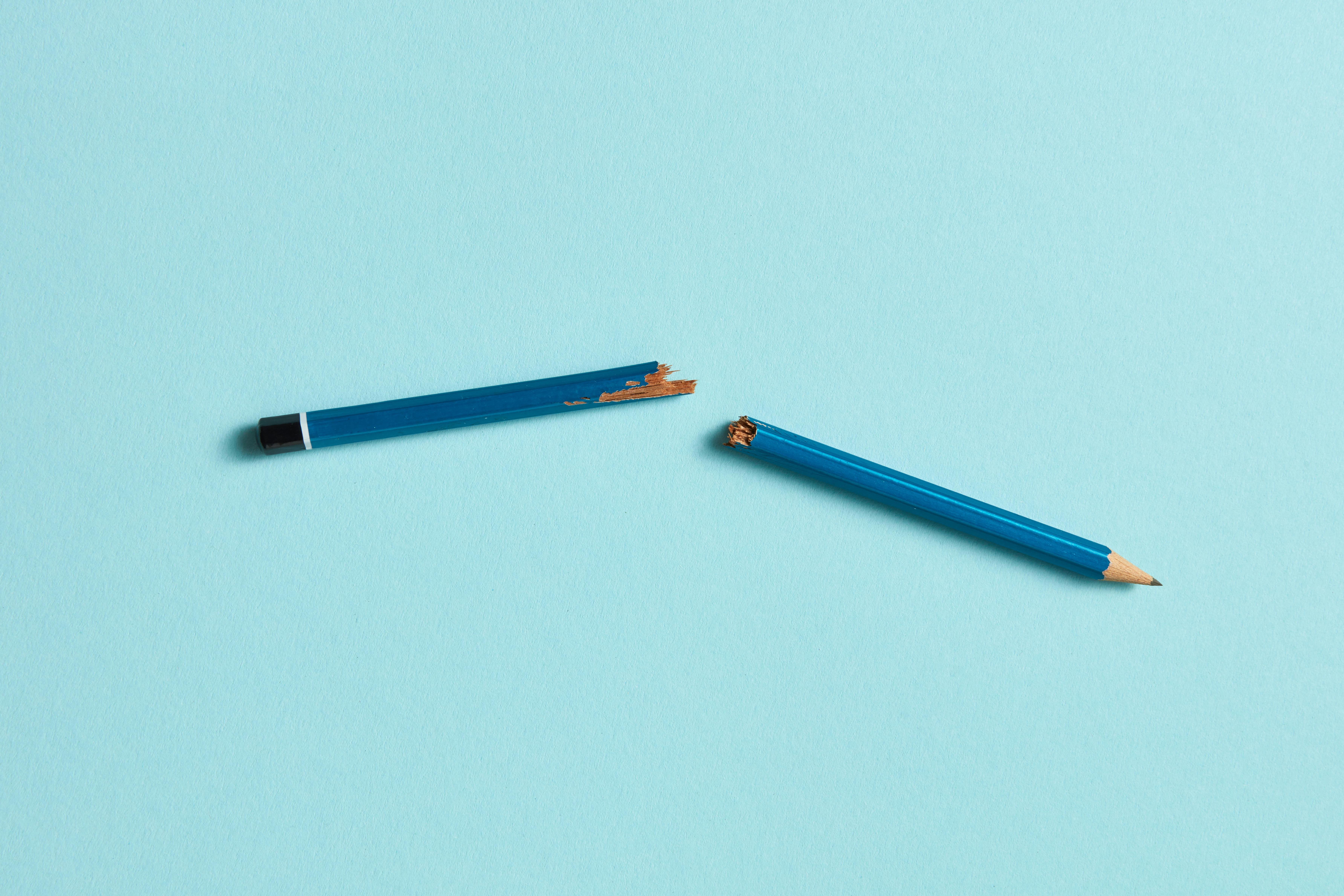 Broken pencil