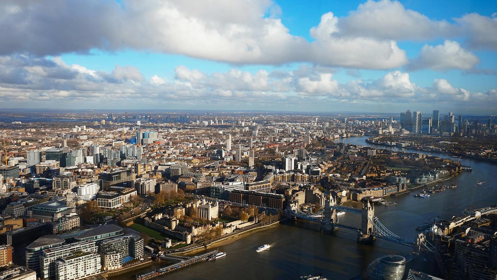Aerial Shot of a Scenic View of London