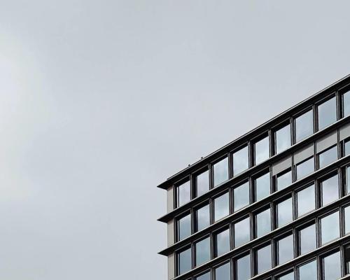 A Building under a Cloudy Sky