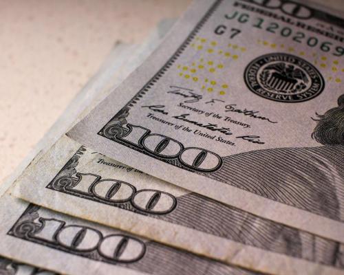 Close-Up Shot of Hundred Dollar Bills 