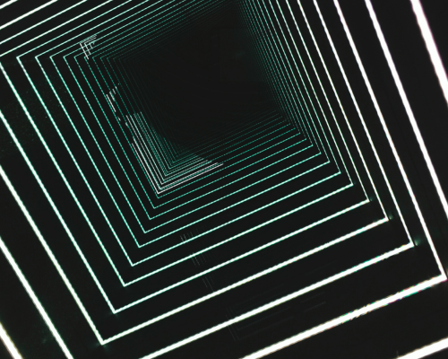 Futuristic 3-D Squares