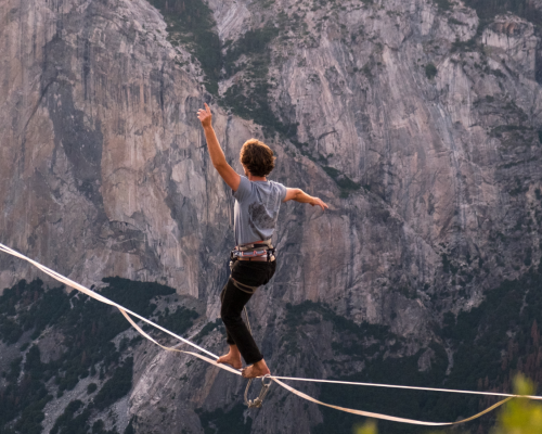 Walking a high wire