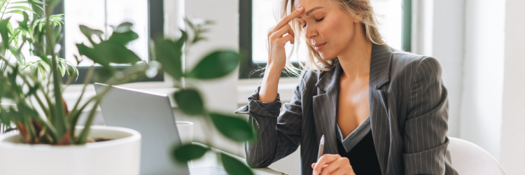 woman working in an office