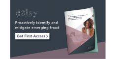 a graphic that reads "proactively identify and mitigate emerging fraud"