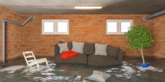 Flooded basement